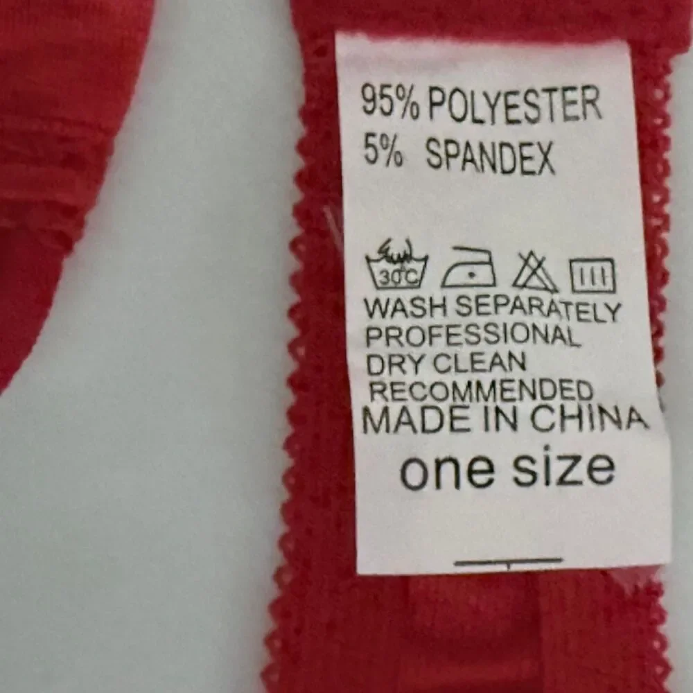 2 piece Lingerie Women's Set Bra and Thong Red One Size
